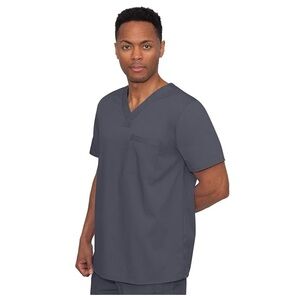 Healing Hands Scrubs- Men’s James Top in Pewter